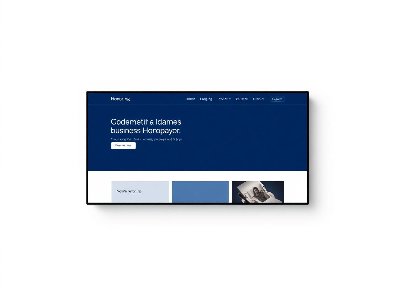Eksempel på hjemmeside bygget af Web-Partner